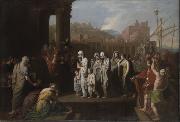 Benjamin West Agrippina Landing at Brundisium with the Ashes of Germanicus oil on canvas